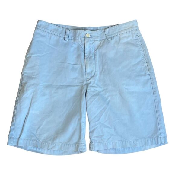 Vineyard Vines Club Short Light Blue Chino Knit Golf Flat Front Preppy 32 - Picture 3 of 8